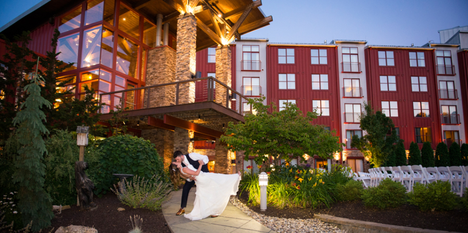 Gorgeous Allentown Venue with bride and groom