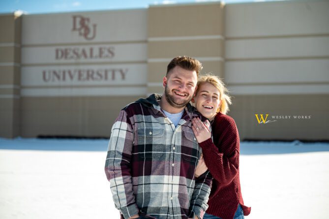 DeSales University engagement photos preferred photographer